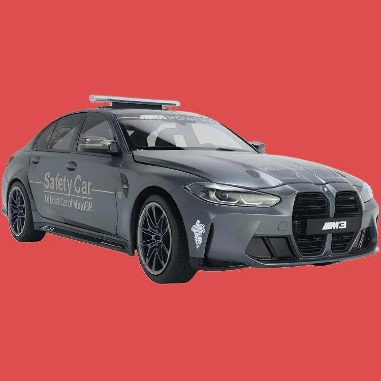MINICHAMPS BMW M3 Competition Safety Car Alloy Six-Opening Assembled Models-2