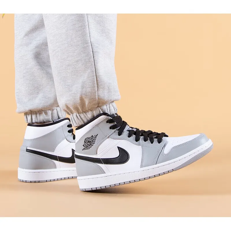 Jordan 1 Mid Light Smoke Grey GS-3