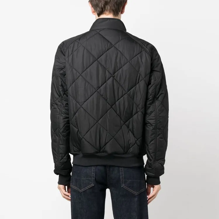 BARBOUR High Neck Zip Up Quilted Jacket-2