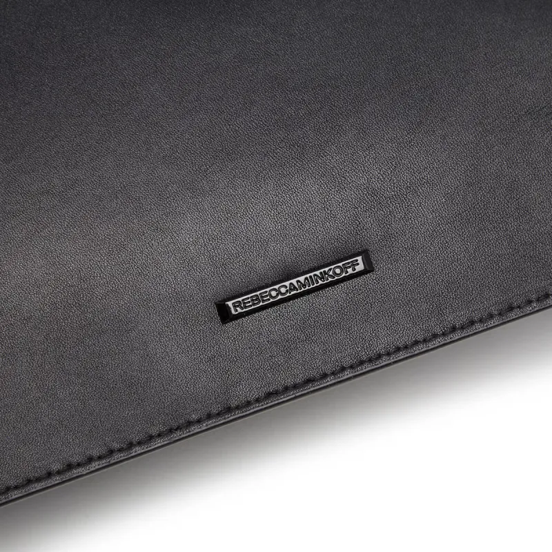 REBECCA MINKOFF Leather Handheld Crossbody Bag Shoulder Bag Women's Black/Metal/Multicolor-4