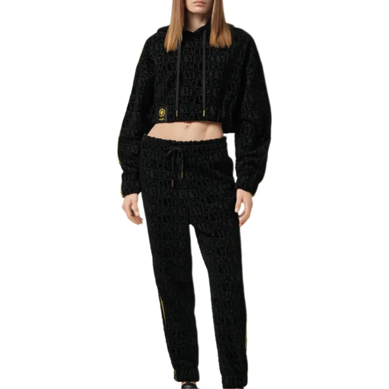 VERSACE Drawstring Cropped Hoodie-2