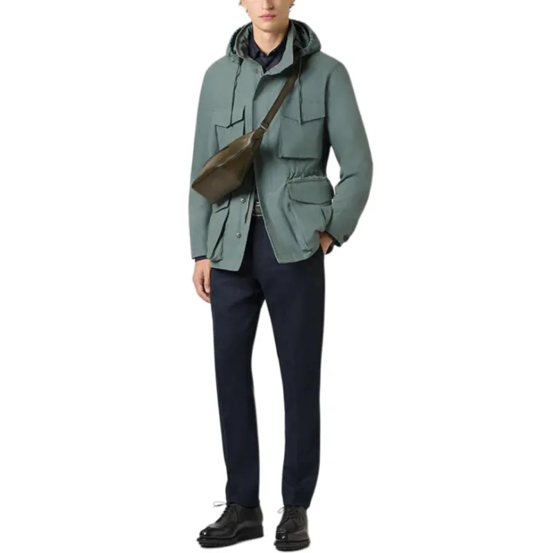 BERLUTI SS25 Jackets Coats Men's Cyrus Forest Green-4