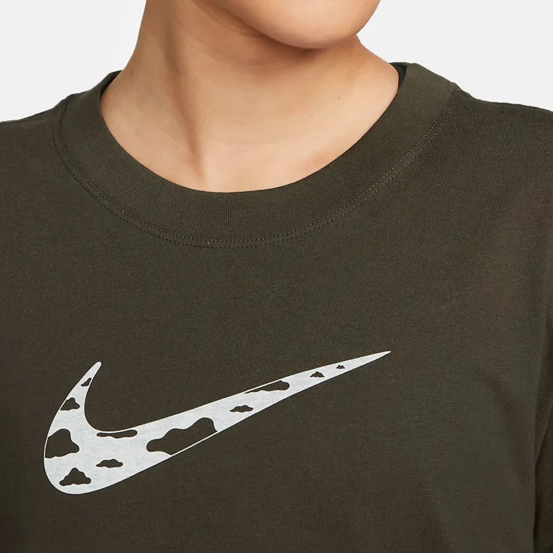 Nike Set in Sleeve T Shirt Women's Green-2