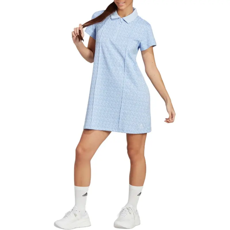Adidas Short-Sleeved Dresses Women's Blue-1