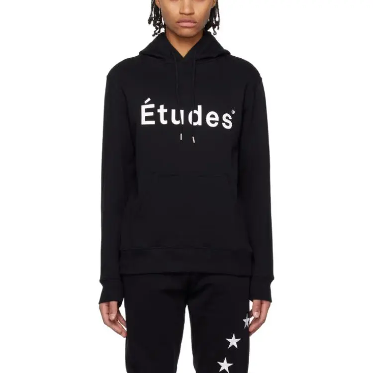Etudes Logo Printed Drawstring Hoodie-2