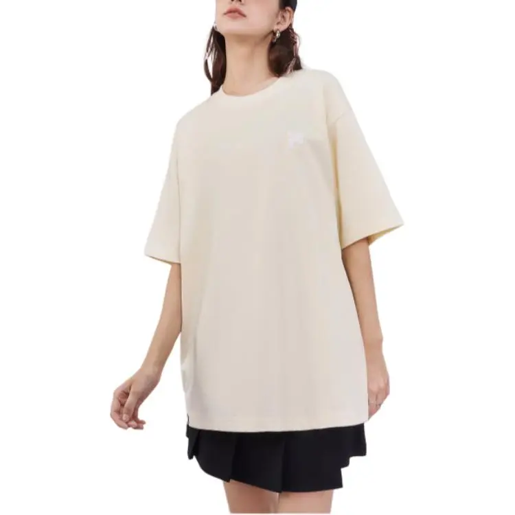 FILA FUSION FOB Series T Shirt Unisex Lemon Cream Yellow-2