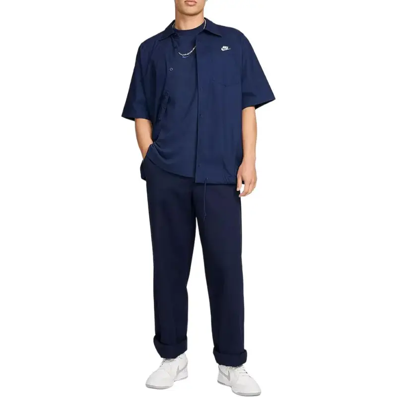 Nike Club Men's Short Sleeve Oxford Button Up Shirt-2