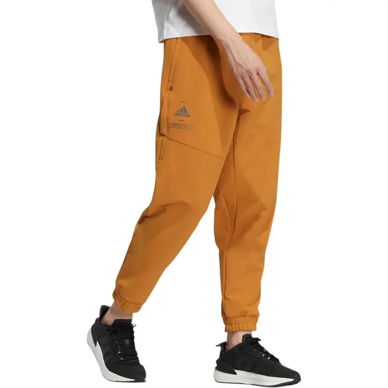 Adidas Knitted Sweatpants Men Chocolate-3