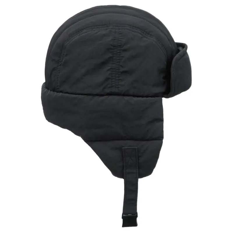 New Era Nylon Trapper Hats Unisex Black-3