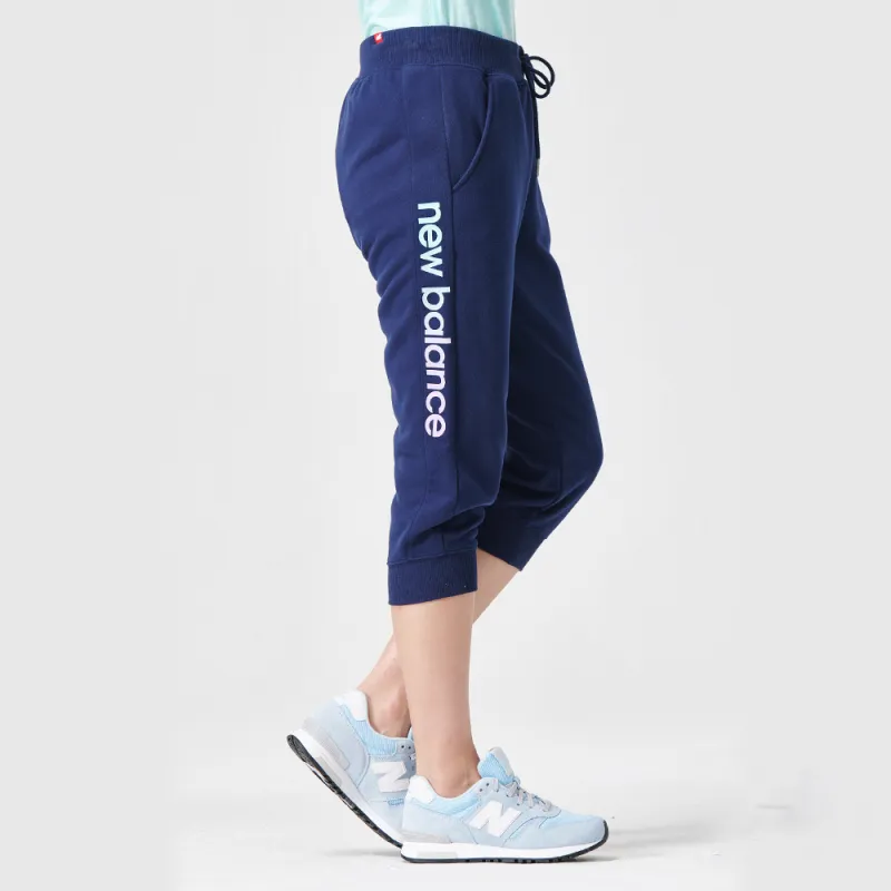 New Balance Knitted Sweatpants Women's Navy Blue-6