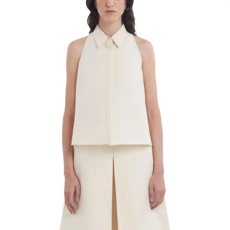 MARNI A Line Sleeveless Cady Shirt-1