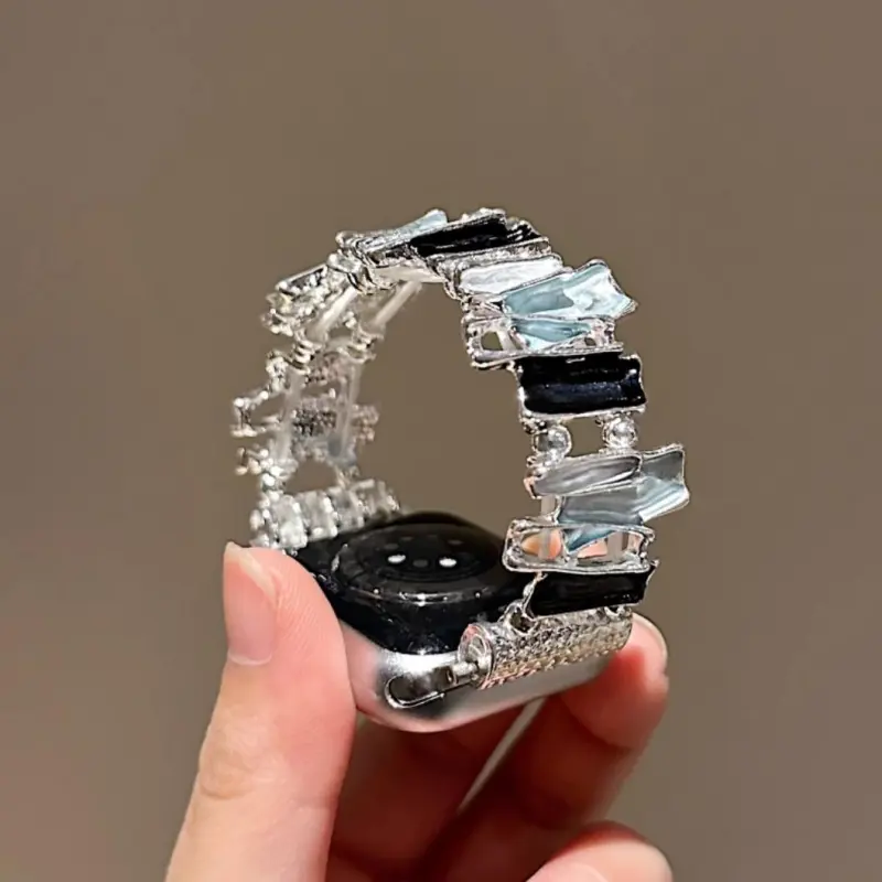 KVZUVUU Apple Compatibility Watch Band Metal-5