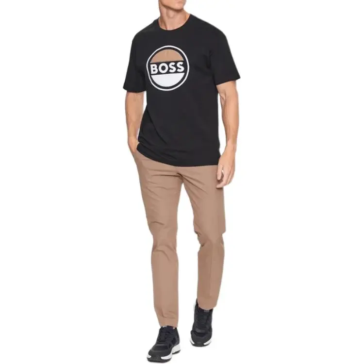 HUGO BOSS Short Sleeved T Shirts Men's Black-2