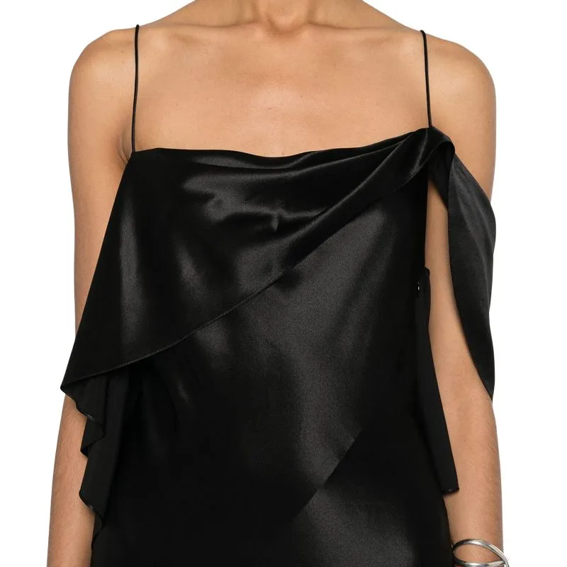 Givenchy One shoulder Silk Dress-4