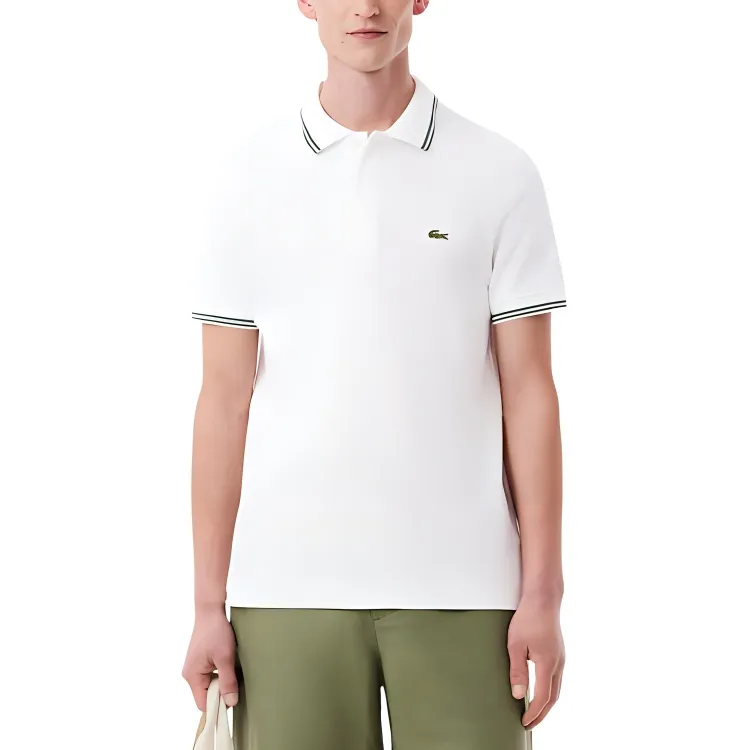 LACOSTE Polo Shirts Men White-1