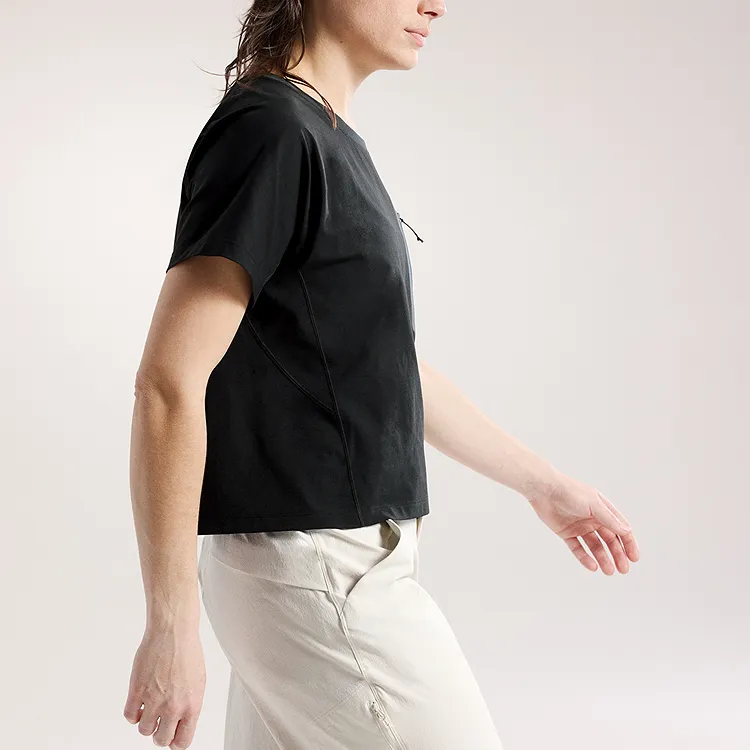 Arcteryx CLARKIA Regular T Shirt Women's Black/Grey/Black/Gray-3