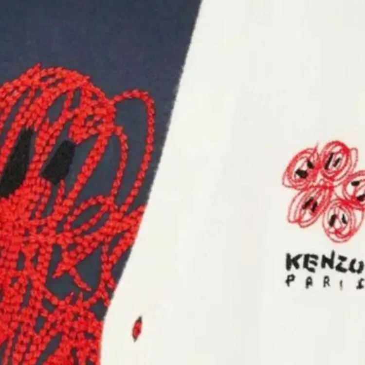 KENZO Drawn Varsity Embroidered Cardigan-11