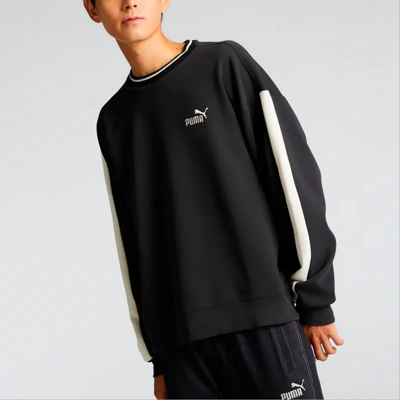 PUMA CORE HERITAGE FW24 MX Crew American Sweatshirt Men's Black-3