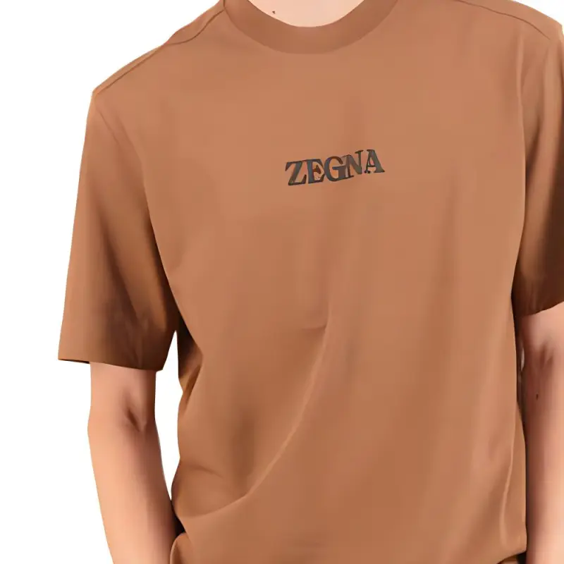 Ermenegildo Zegna T Shirts Men Brown-4