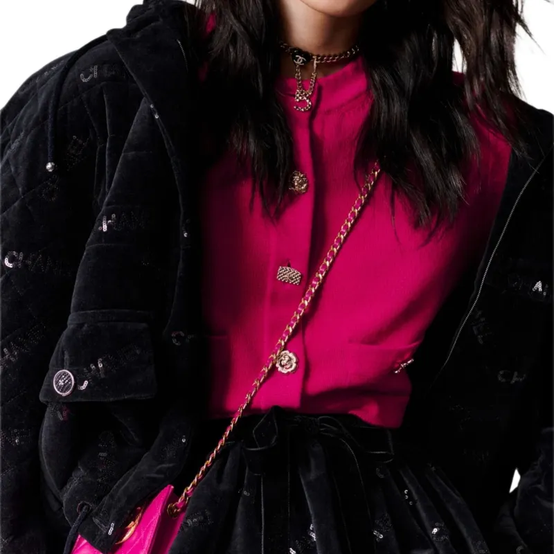 CHANEL Jackets Women's Black-3