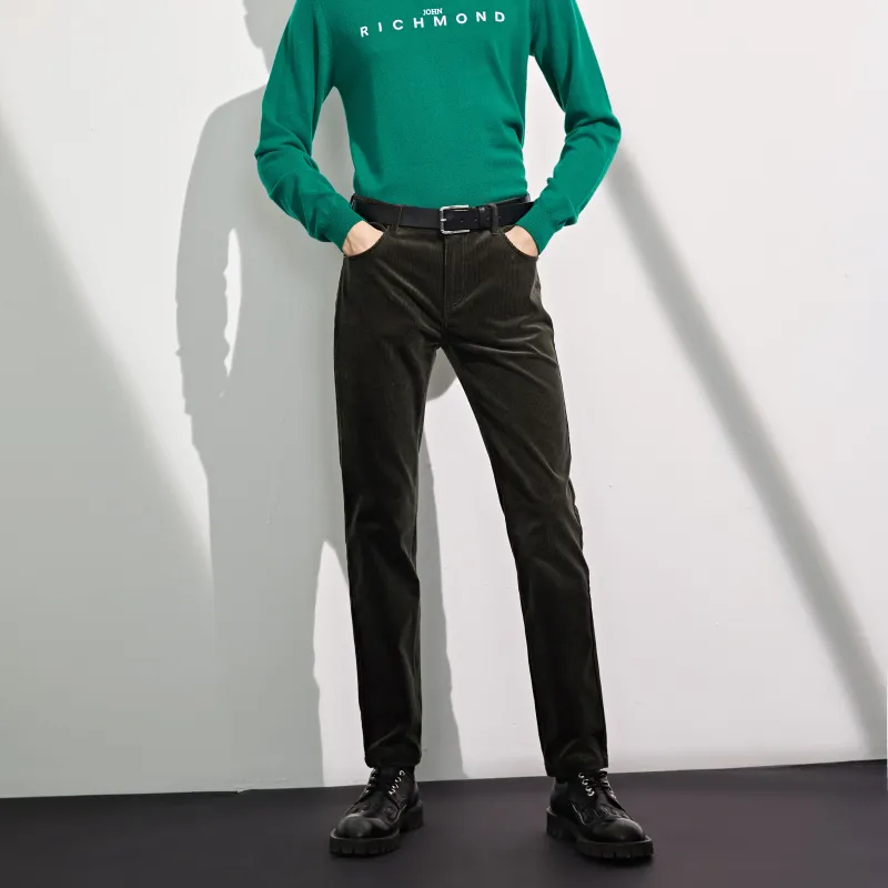 JOHN RICHMOND FW24 Casual Pants Men's Army Green-2