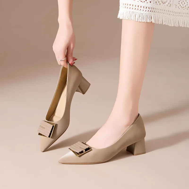 PINWEISHIDU Chunky Heel High Heels Women's-5