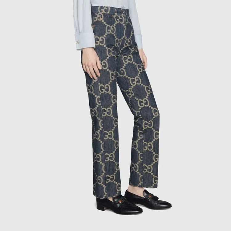 GUCCI Jumbo Gg Denim Trousers-4