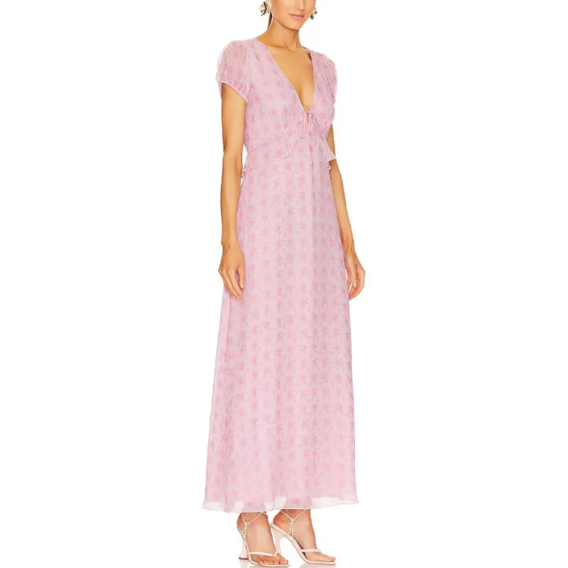 LOVESHACKFANCY Short-Sleeved Dresses Women's Pink-2
