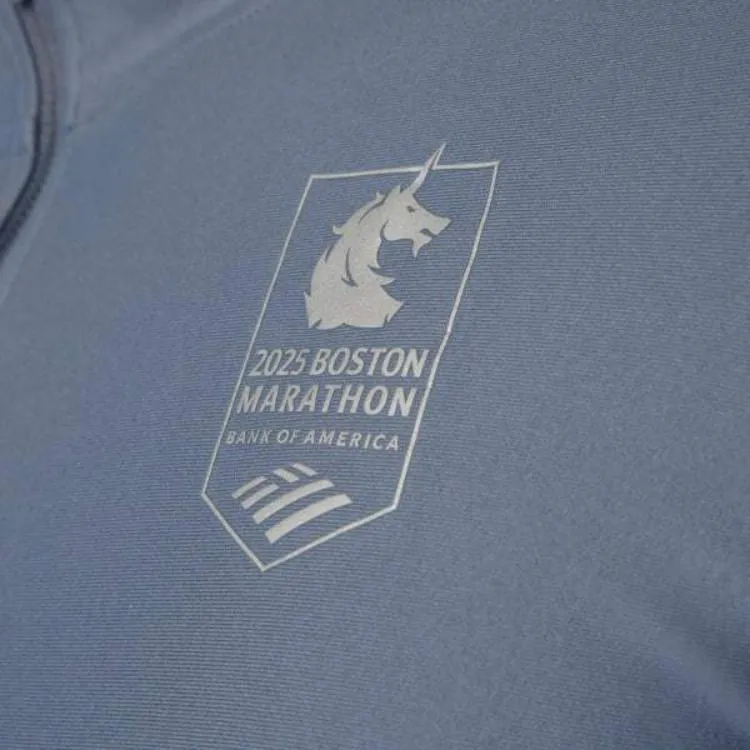 Adidas Free Shipping With AdiClub Boston Marathon® 2025 Own The Run 1/4 Zip Tee-2