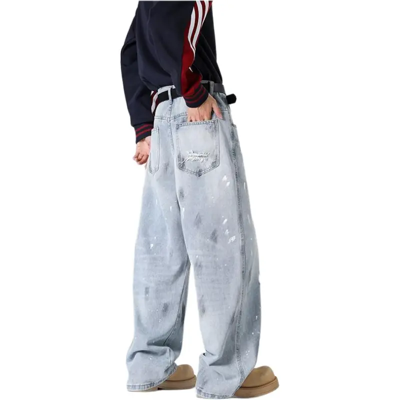 NVRFRGT Jeans Unisex Light Blue-1