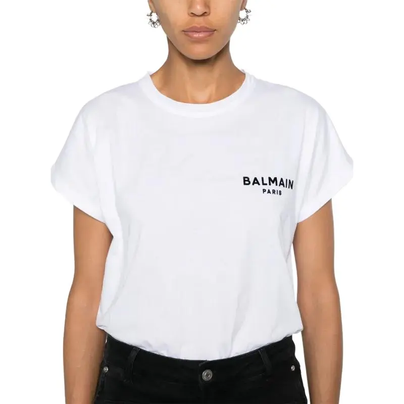 BALMAIN Crop Tops Women's White-4