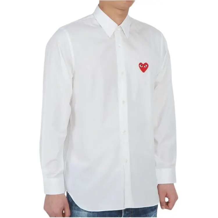 CDG Play Shirts Men White-4