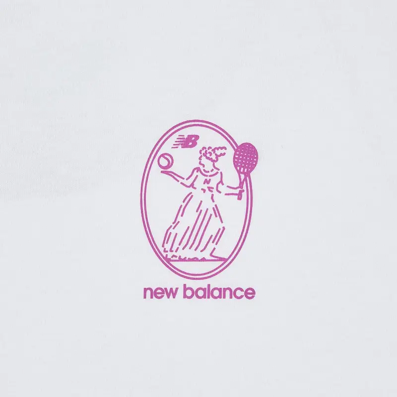 New Balance Drop Shoulder Sleeve T Shirt Women's White-3