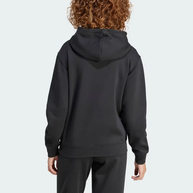 Adidas Essentials Small Logo Feel Cozy Hoodie Black-2