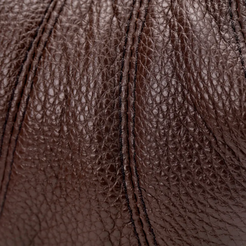 Lemaire Croissant Series Grain Leather Croissant Bag Crossbody Coin Purse Women's Hickory Walnut Brown-8