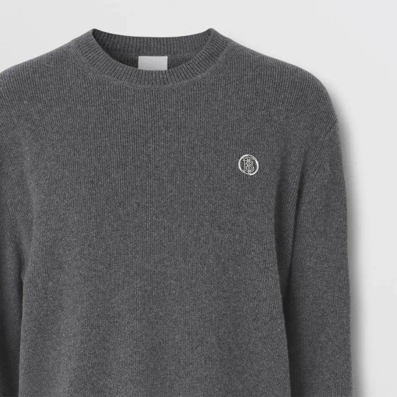Burberry Monogram motif Cashmere cotton Blend Jumper-4