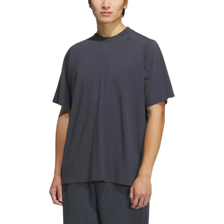 Adidas T Shirt Men's Dark Heather Gray-1