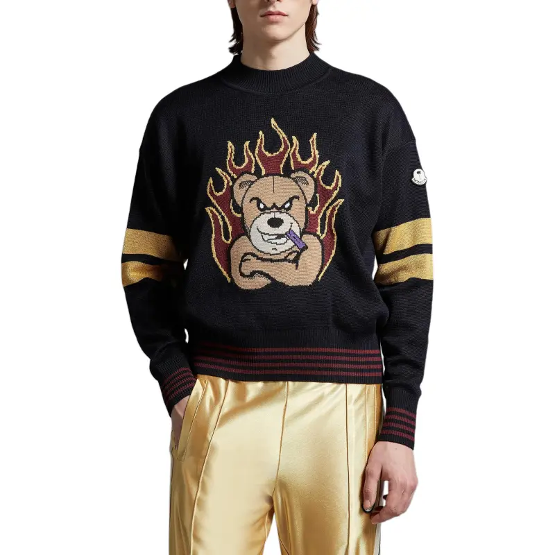 Palm Angels X Moncler 8 Moncler Tricot Crewneck-3