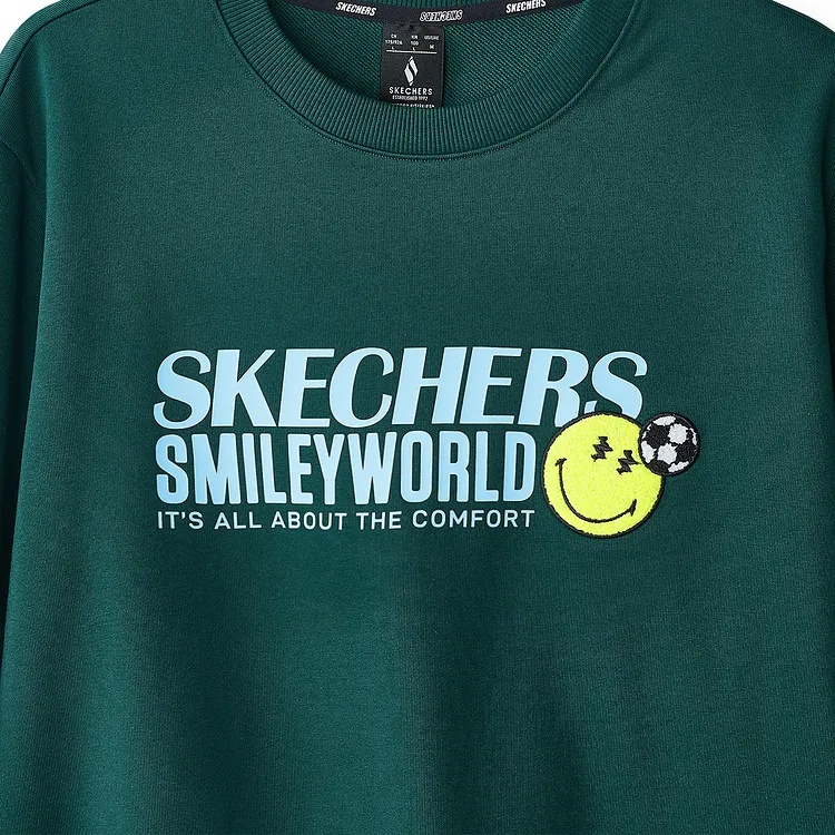 Skechers Sports Life Collection Sweatshirt Men's Yellow Pine Green-3