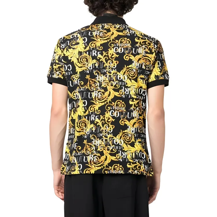 VERSACE JEANS COUTURE Baroque print Polo Shirt-2