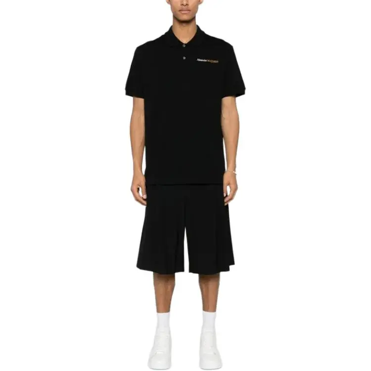 Alexander McQueen Logo Embroidered Polo Shirt-2