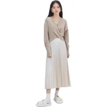 DEAR DEER PUFF Sweater Women's Light Coffee
