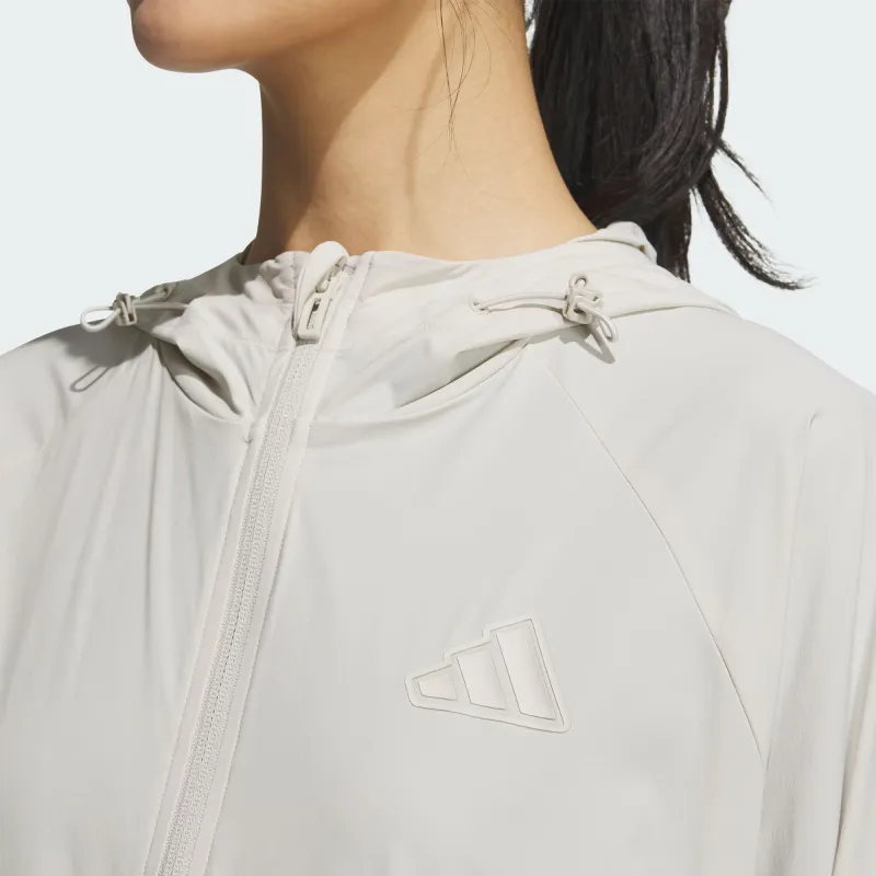 Adidas Windbreaker Jacket Women's Miracle Bauxite Brown-3