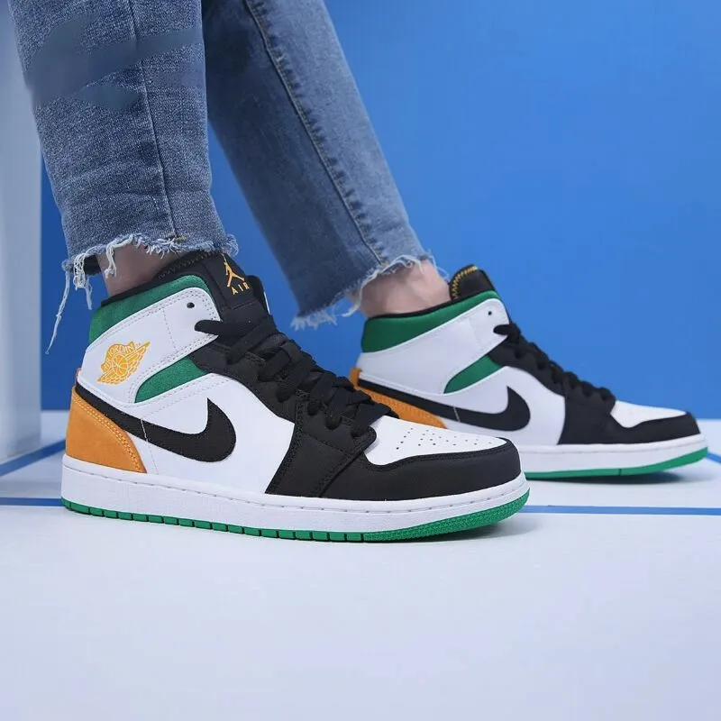 Orange green jordan 1 best sale