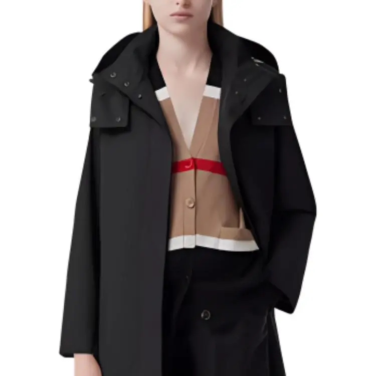 Burberry Coats Women's Black-5