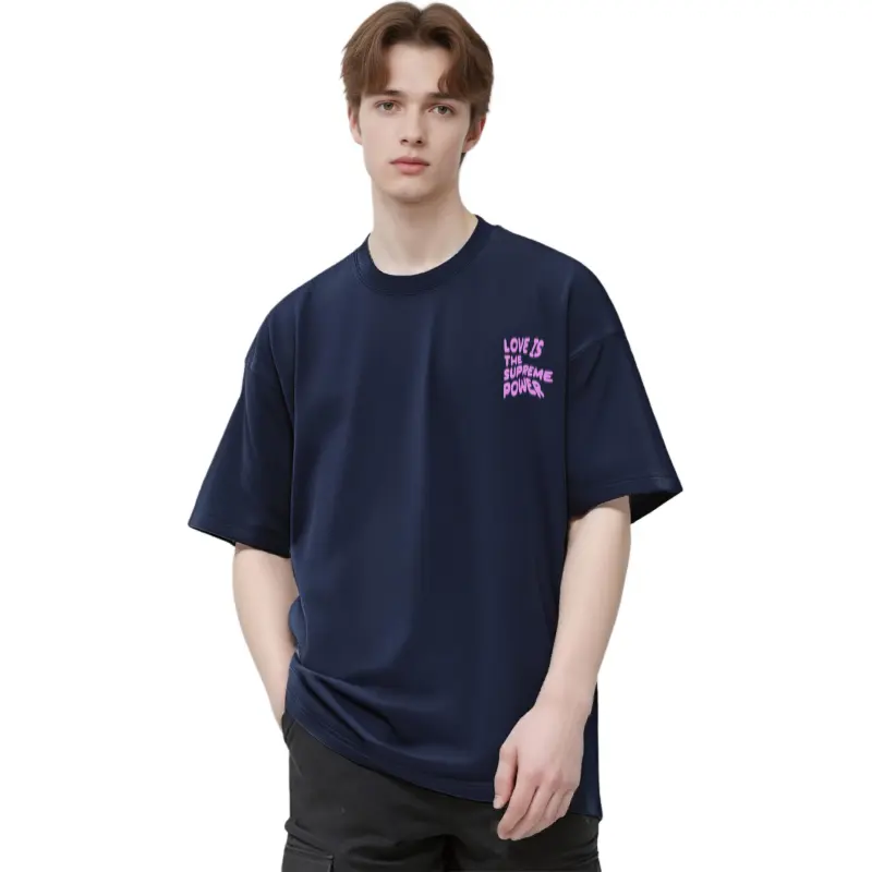 YK&YB T Shirts Unisex Navy Blue-5