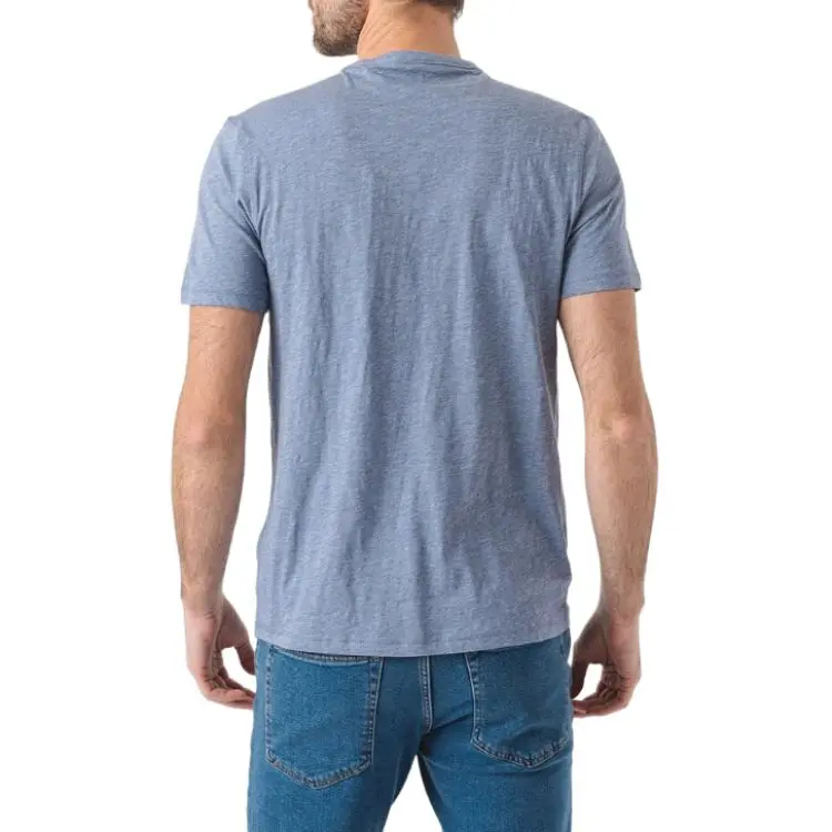 HUGO BOSS Cotton Jersey T Shirt With Tonal Logo T Shirt Men's Light Blue-4