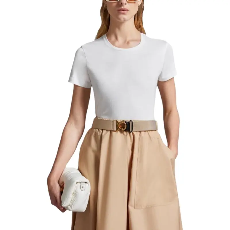 Moncler Regular T Shirt Women's Raw White-3