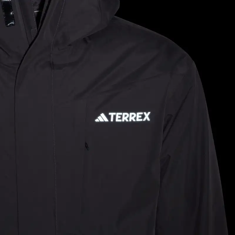 Adidas High Altitude Climbing Waterproof And Windproof Windbreaker Jacket Men's Charcoal Gray/Gray/Charcoal Gray/Gray-6
