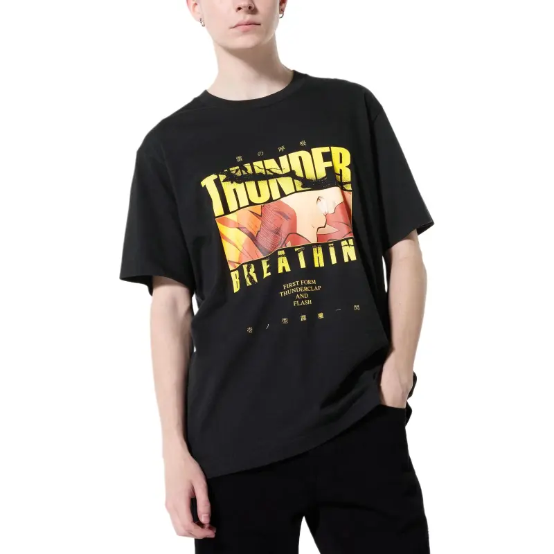 UNIQLO X Spell Fight Co titled Series T Shirt Unisex Black-1